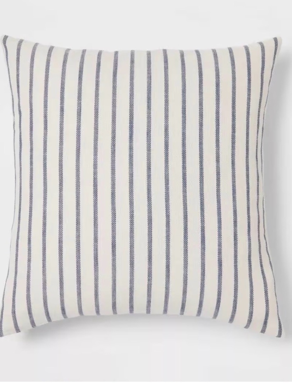 Threshold Navy and White Striped Cotton Accent Pillow